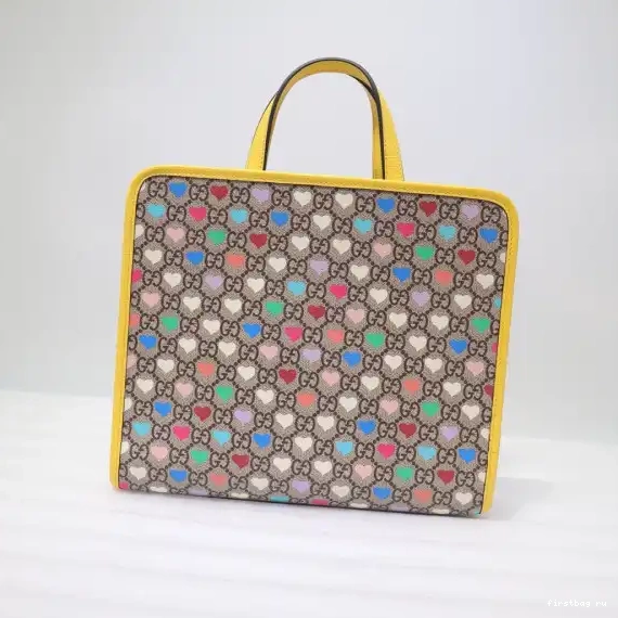 First bag ru bag GG GUCCI tote Children's hearts 0707